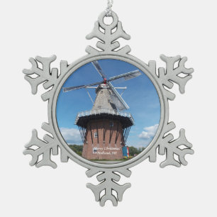 Schneeflocke-Verzierung 1 Hollands, Michigan Schneeflocken Zinn-Ornament