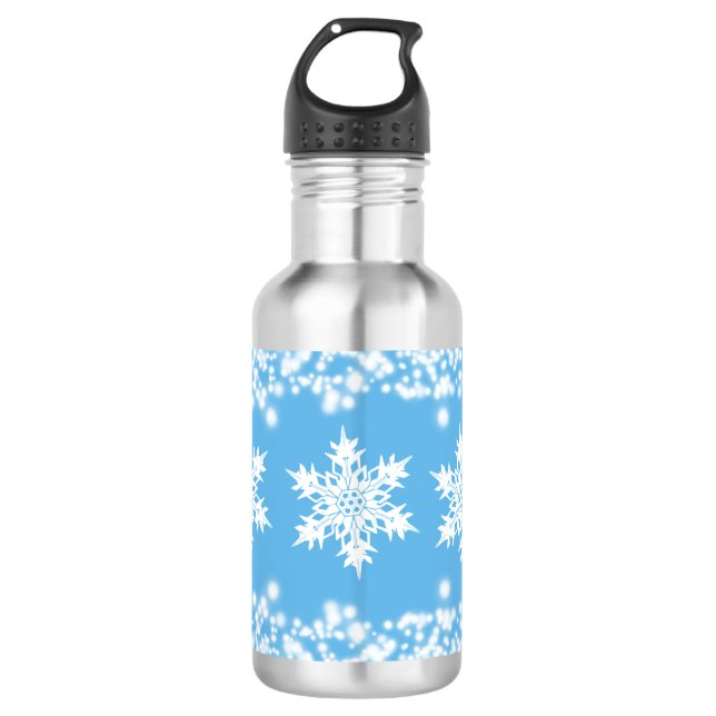 Schneeflocke-Wasser-Flasche Edelstahlflasche (Vorderseite)