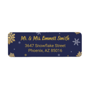 Schneeflocke-Weihnachtsfeiertags-Marine-Blau-Gold