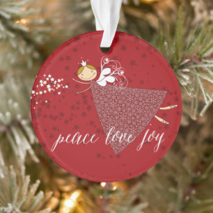 Schneeflocke-Weihnachtsmagische feenhafte Ornament