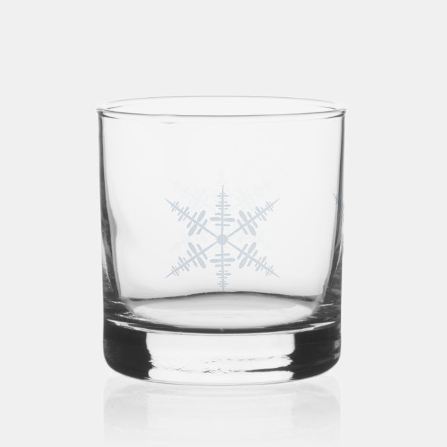 Schneeflocke Whiskyglas (Vorderseite)
