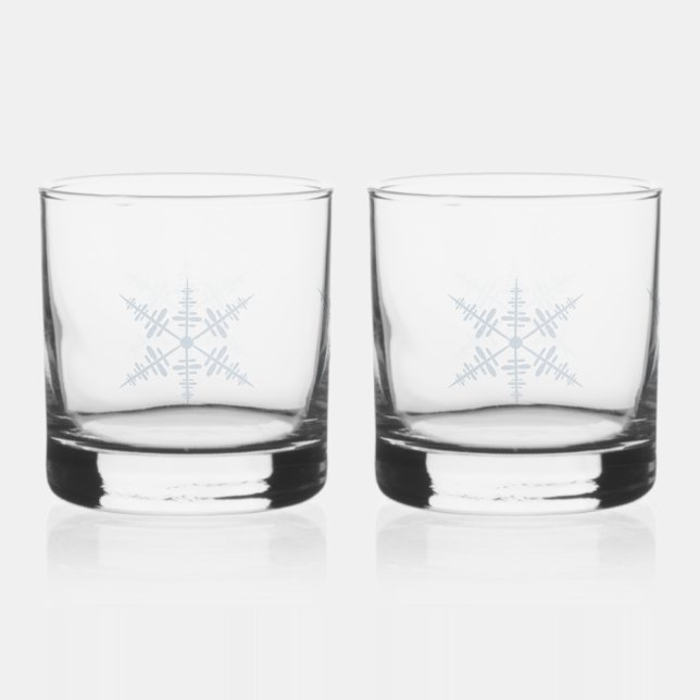 Schneeflocke Whiskyglas (Vorderseite)