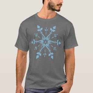 Schneeflocke Winterschneegebiet Snowboard Snowflad T-Shirt