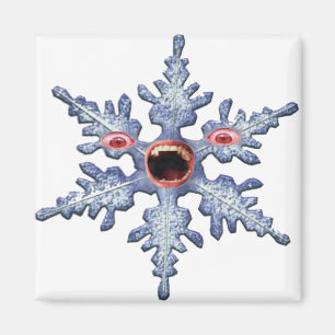 Schneeflocke Zombie! Square Magnet
