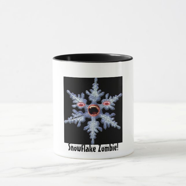 Schneeflocke Zombie! Tasse (Zentrum)