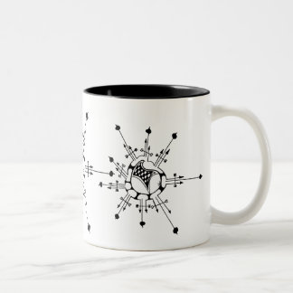 Schneeflocke Zweifarbige Tasse