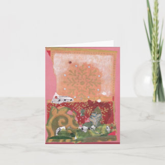 Schneeflockecollage Karte