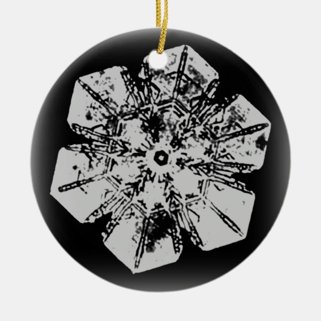 Schneeflocken 1 keramikornament (Vorne)