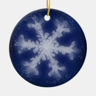 Schneeflocken 6 keramikornament