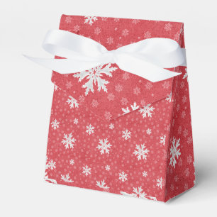 Schneeflocken an Heiligabend Einladung Servietten Geschenkschachtel