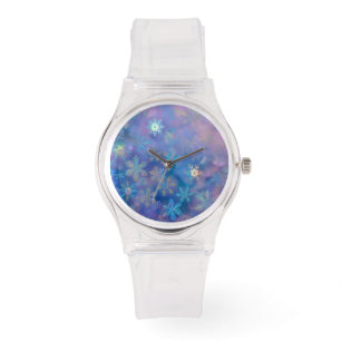 Schneeflocken Armbanduhr