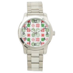Schneeflocken Armbanduhr