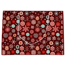 Schneeflocken auf Burgund