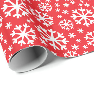 Schneeflocken auf JEDEM FARBEN Weihnachtsgeschenk  Geschenkpapier