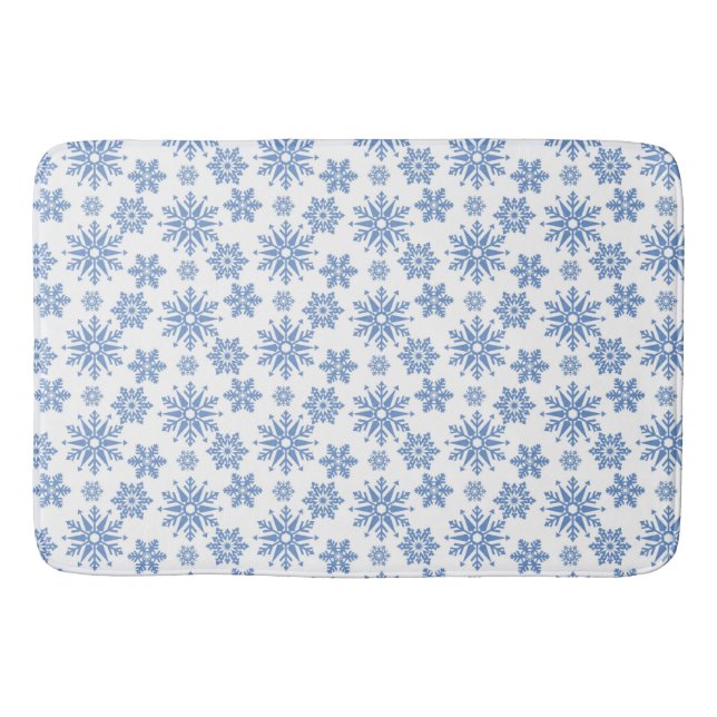 Schneeflocken Badematte (Vorderseite)