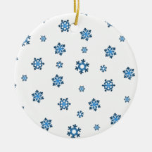Schneeflocken (blau und schwarz)