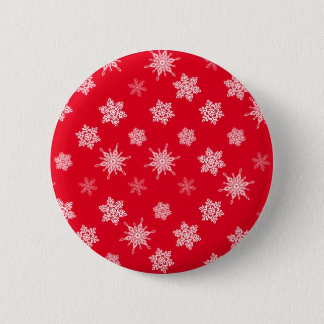 Schneeflocken Button (Vorderseite)