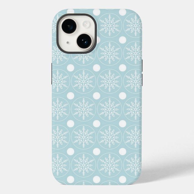 Schneeflocken Case-Mate iPhone Hülle (Rückseite)