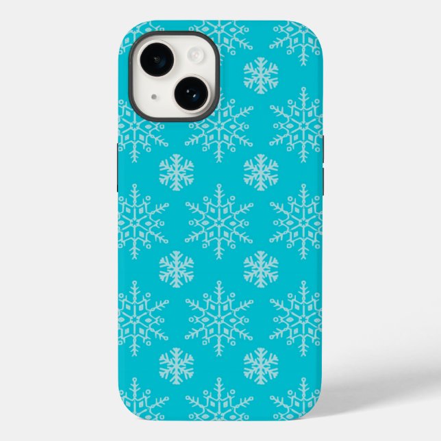 Schneeflocken Case-Mate iPhone Hülle (Rückseite)
