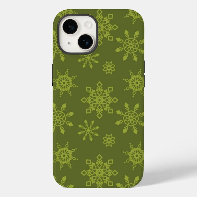 Schneeflocken Case-Mate iPhone Hülle (Rückseite)