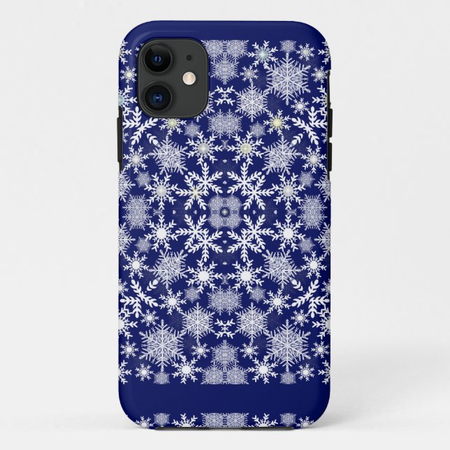 Schneeflocken Case-Mate iPhone Hülle (Rückseite)