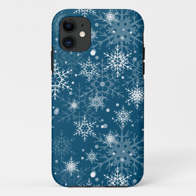 Schneeflocken Case-Mate iPhone Hülle (Rückseite)