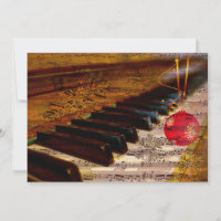 Schneeflocken Collage rustikaler Pianist Feiertags