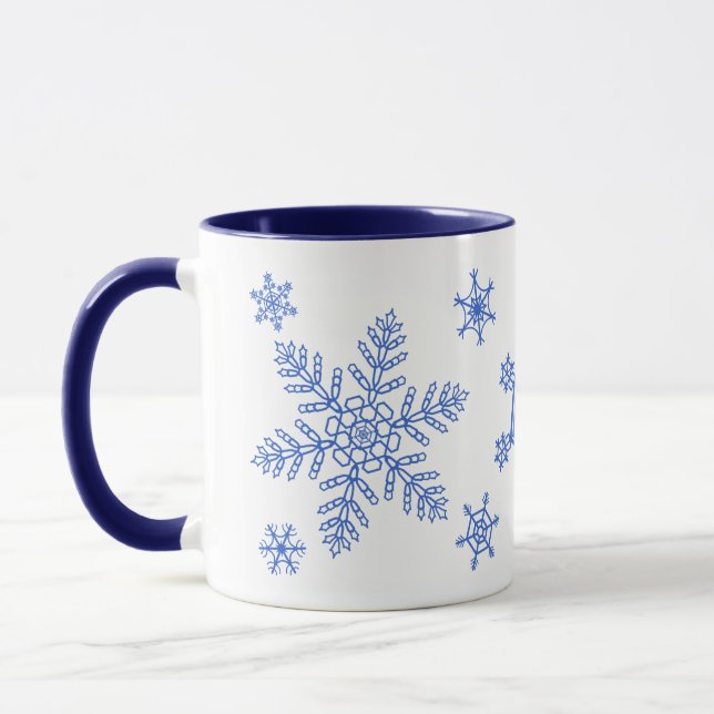 Schneeflocken Combo-Tasse Tasse (Links)