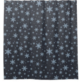 Schneeflocken Duschvorhang