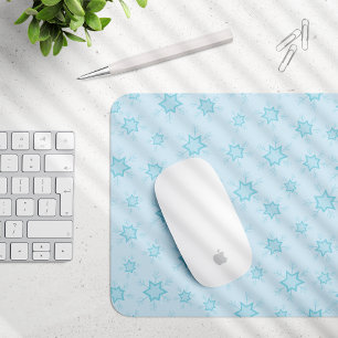Schneeflocken, Eisblau, Eisschneeflocken, Schnee Mousepad