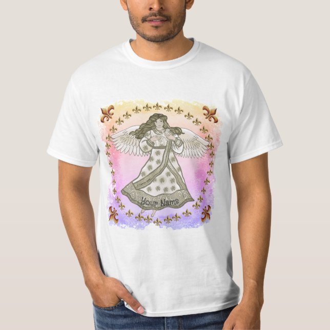Schneeflocken-Engel  T-Shirt (Vorderseite)