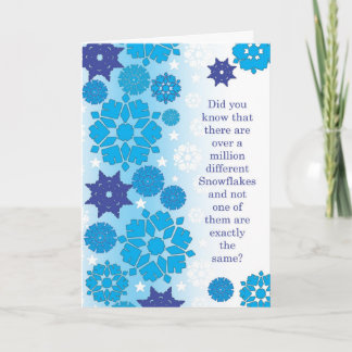 Schneeflocken Feiertagskarte