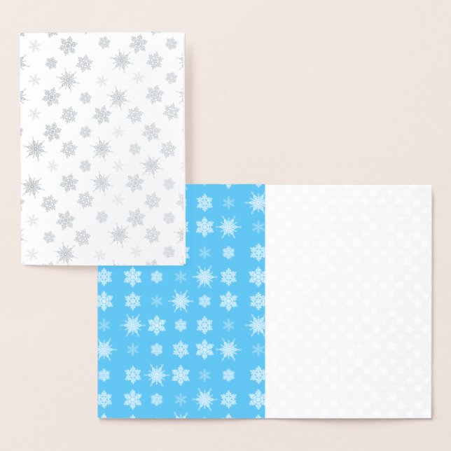 Schneeflocken Folienkarte (Anzeige)