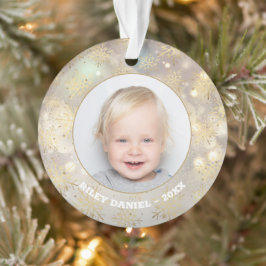 Schneeflocken-Foto Acrylic Ornament