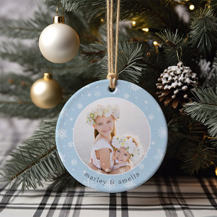 Schneeflocken   FOTO Keramik Ornament