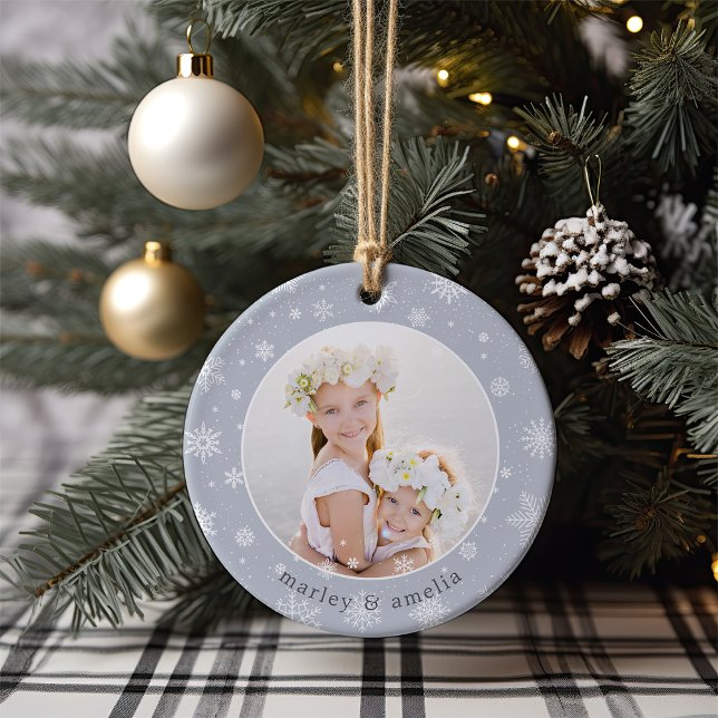 Schneeflocken | FOTO Keramik Ornament (Von Creator hochgeladen)