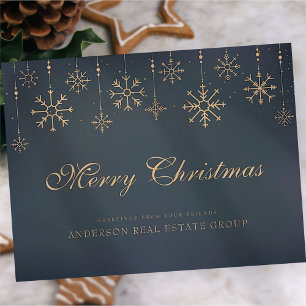 Schneeflocken   Frohe Weihnachtsgrüße Postkarte