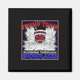 Schneeflocken für Präsident Trump! Maga Trump Zug Magnet