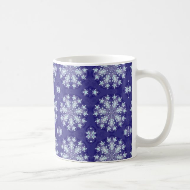Schneeflocken, gefroren kaffeetasse (Rechts)
