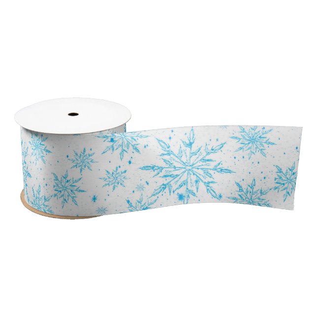 Schneeflocken, gefroren satinband (Spule)