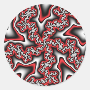 Schneeflocken gegangene wilde Aufkleber