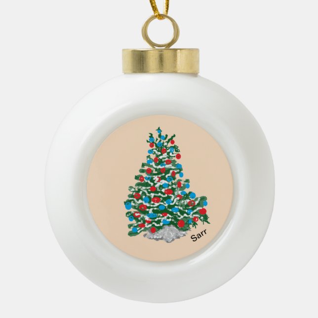 Schneeflocken Gerahmte Ornamente : CHRISTMAS TREE (Vorderseite)
