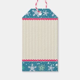 Schneeflocken & Geschenke Geschenkanhänger