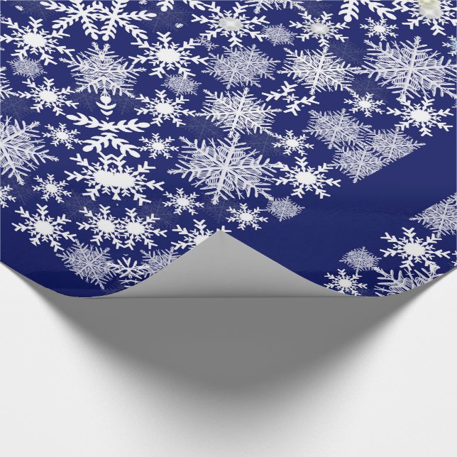 Schneeflocken Geschenkpapier (Ecke)