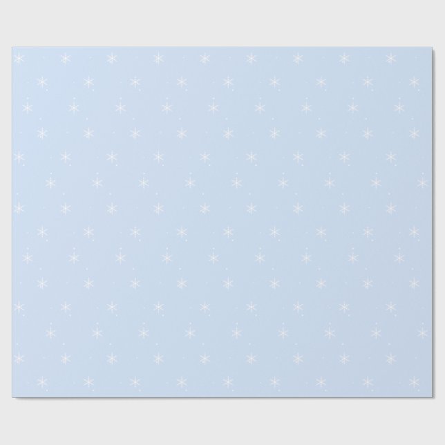 Schneeflocken Geschenkpapier (Flach)
