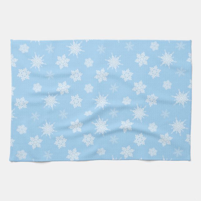 Schneeflocken Geschirrtuch (Horizontal)