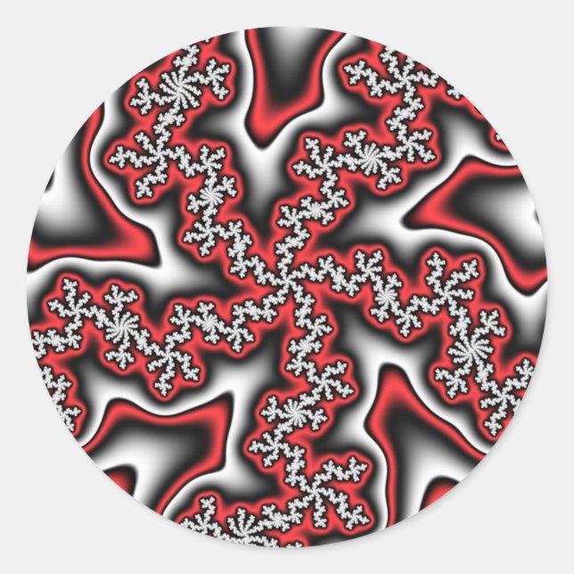 Schneeflocken Gone Wild Stickers (Vorderseite)