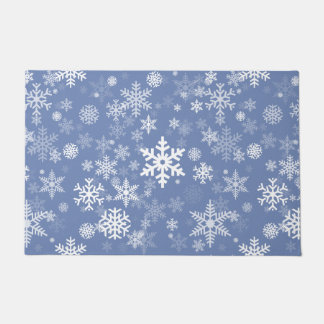 Schneeflocken Graphic Customize Color Background a Fußmatte