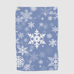 Schneeflocken Graphic Customize Color Background a Golfhandtuch