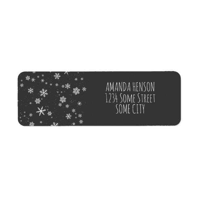 Schneeflocken Grau Weiße Weihnachtsfeiertage (Vorne)